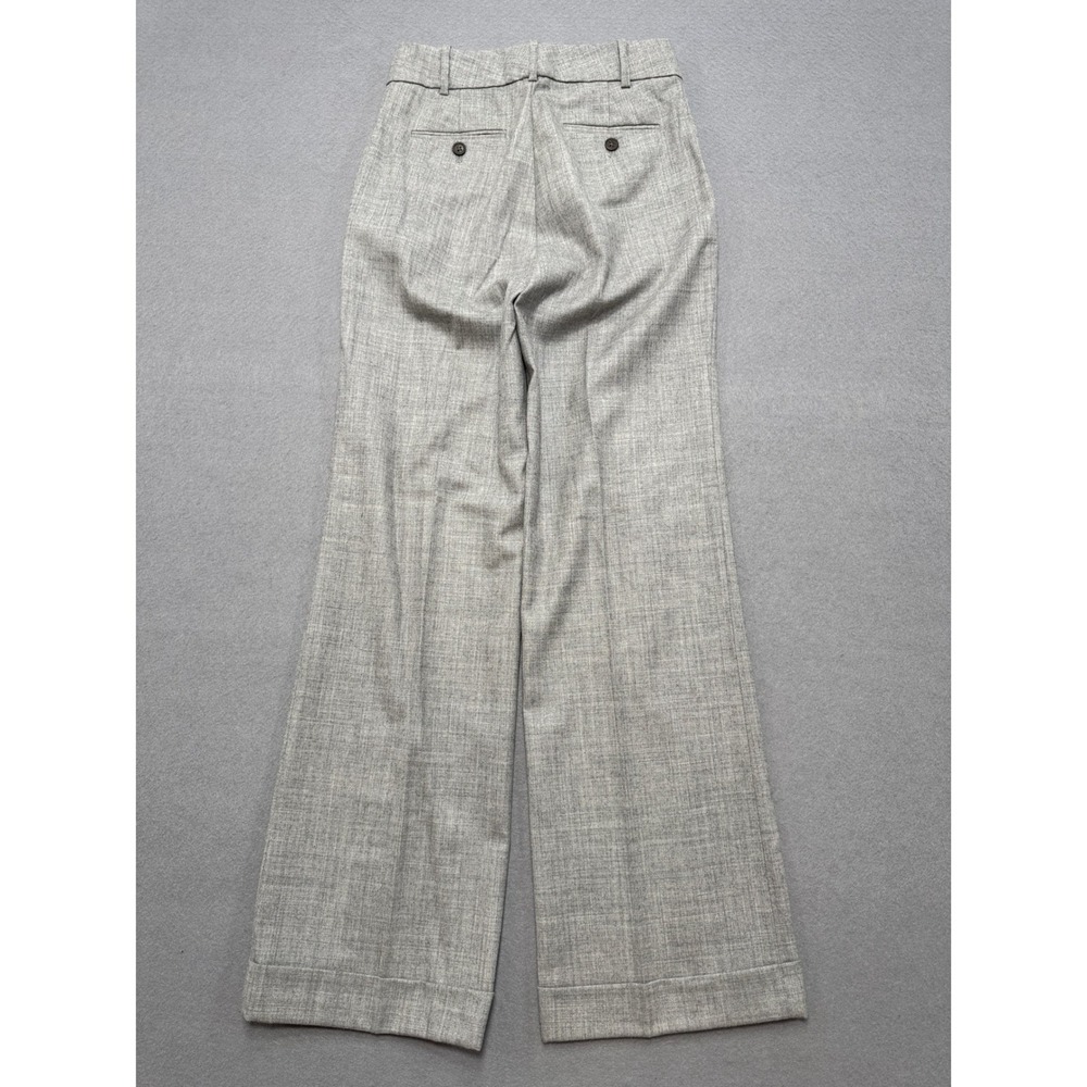 NEW J.Crew Hutton Trouser Women's 00P Gray Wool Wide Leg High Rise Dress Pants - Picture 2 of 10